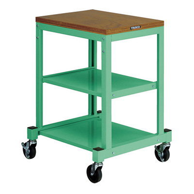 トラスコ TRUSCO 小型作業台 キャスタータイプ 450×600×841mm BN4560ACYG 393-2869 (商品コード：161968)