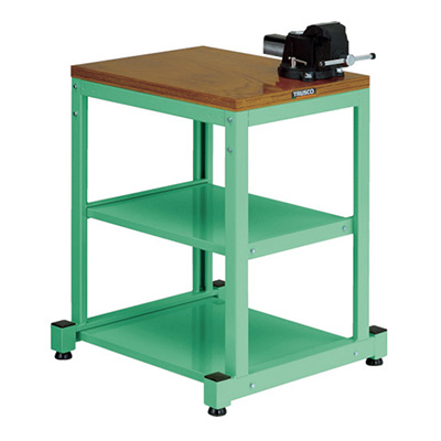 トラスコ TRUSCO 小型作業台 バイス付 450×600×740mm BN4560AV8NYG 466-7964 (商品コード：161969)