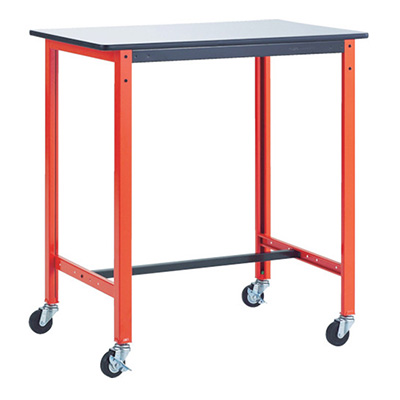 トラスコ TRUSCO 軽量作業台「TFAE型」 φ75mmゴムキャスター付 900×600×806mm TFAE-0960C75 467-3255 (商品コード：161984)