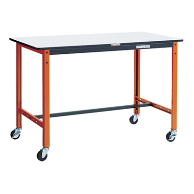 トラスコ TRUSCO 軽量作業台「TFAE型」 φ75mmゴムキャスター付 1200×600×806mm TFAEL-1260C75 770-3589 (商品コード：161985)
