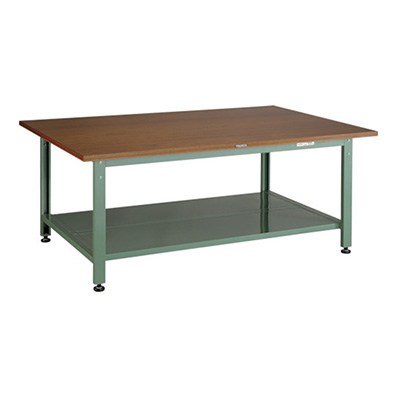 トラスコ TRUSCO 大型中量作業台「HWD型」 下棚付 1800×1200×740mm HWD-1800LT 241-0915 (商品コード：162024)