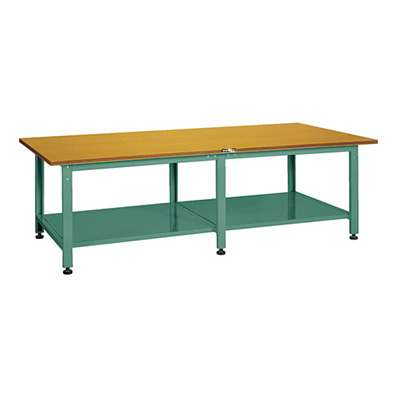 トラスコ TRUSCO 大型中量作業台「HWD型」 下棚付 2400×1200×740mm HWD-2400LT 241-0893 (商品コード：162025)