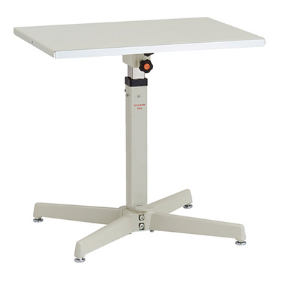 トラスコ TRUSCO 昇降式作業台「ローハイシステムテーブル」 600×450×590～740mm LH-F601S 137-2383 (商品コード：162092)