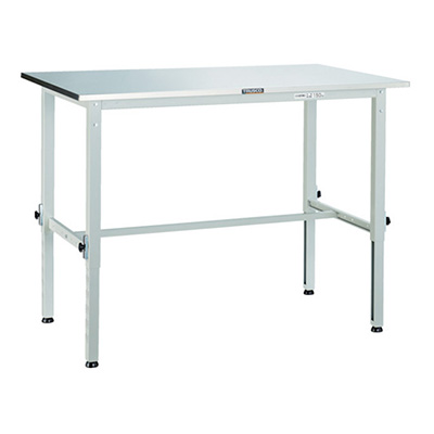 トラスコ TRUSCO 軽量高さ調節作業台「AEM型」 ホワイト 1204×754×650～950mm AEM-1200SUS W 454-3254 (商品コード：162154)