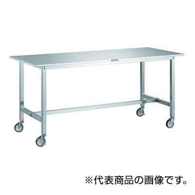 トラスコ TRUSCO オールステンレス作業台 ステンレス金具キャスター付 900×600×853mm SW3-0960CS100 458-8835 (商品コード：162204)