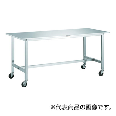 トラスコ TRUSCO オールステンレス作業台 導電ステンレス金具キャスター付 1500×750×853mm SW3-1575CD100 458-9190 (商品コード：162215)