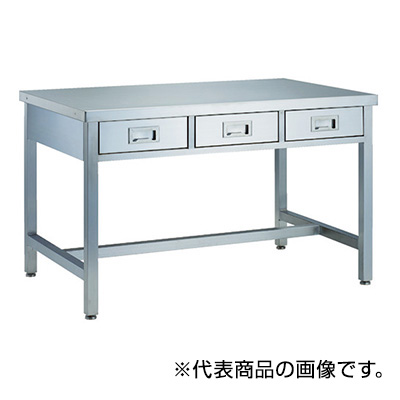 トラスコ TRUSCO オールステンレス作業台 引出し付 1500×750×750mm SWD3-1575 115-3642 (商品コード：162227)