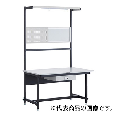 トラスコ TRUSCO 高さ調節セルライン作業台 オプション付 900×800×1970～2170mm CLM-900-69A 246-3888 (商品コード：162253)