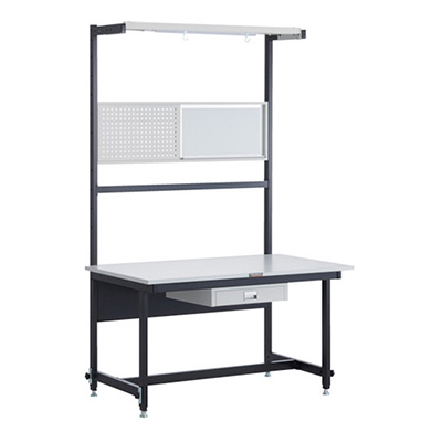 トラスコ TRUSCO 高さ調節セルライン作業台 オプション付 1200×800×1970～2170mm CLM-1200-69A 246-3887 (商品コード：162254)