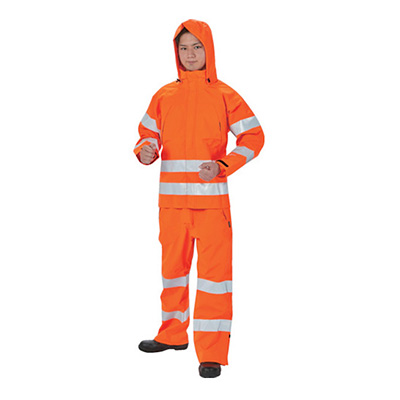 トラスコ TRUSCO ゴアテックス高視認制電レインスーツ 上着 蛍光オレンジ LLサイズ GXHW-LL-OR 161-1813 (商品コード：162385)