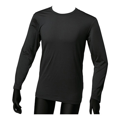 トラスコ TRUSCO 裏起毛インナー 長袖クルーネック ブラック Mサイズ TBCN-M 161-0109 (商品コード：162515)