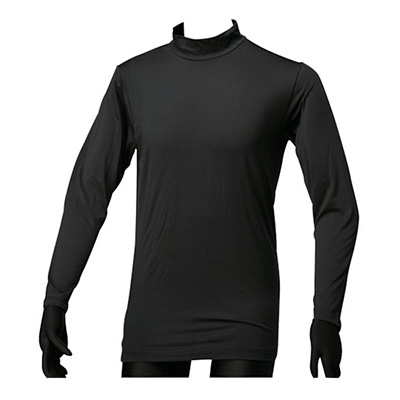 トラスコ TRUSCO 裏起毛インナー 長袖ハイネック ブラック Mサイズ TBHN-M 161-0115 (商品コード：162519)