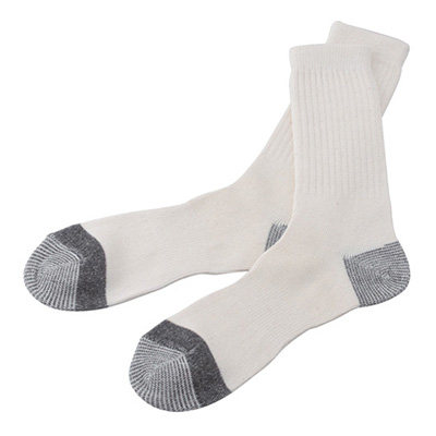 トラスコ TRUSCO 軍足 先丸 アイボリー/ブラック 24.0～26.0cm TSG-530 279-1633 5足組 (商品コード：162552)