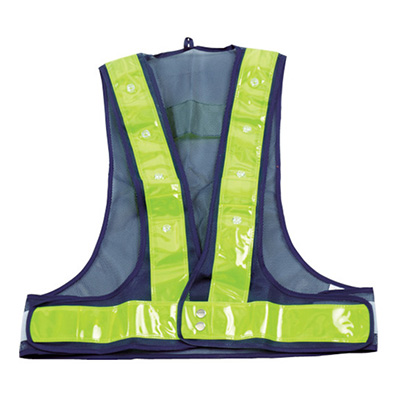 トラスコ TRUSCO LED付安全ベスト ネイビー/イエロー反射 TFAB-01 764-7069 (商品コード：162576)