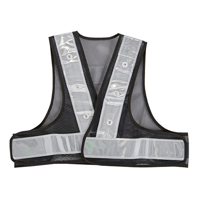 トラスコ TRUSCO LEDショート安全ベスト ネイビー×ホワイト SLENW 388-6845 (商品コード：162579)