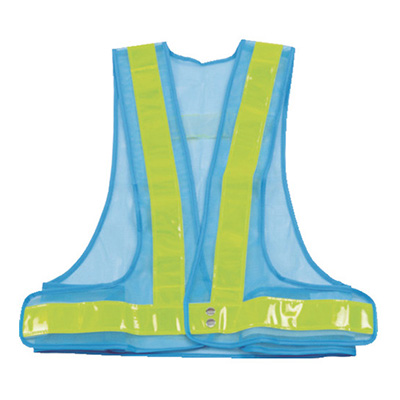 トラスコ TRUSCO 安全ベスト スタンダード 水色/イエロー反射 TKA-380A 362-3077 (商品コード：162588)
