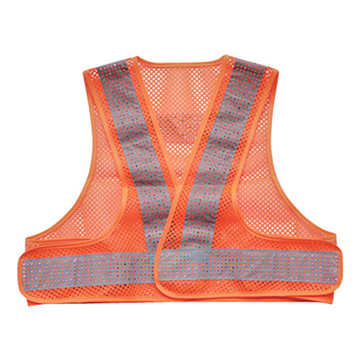 トラスコ TRUSCO 安全ベスト メッシュ反射材 オレンジ/シルバー反射 TMVS-OS 257-2686 (商品コード：162595)