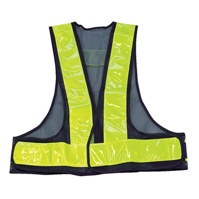 トラスコ TRUSCO 安全ベスト 幅広反射材 紺/イエロー反射 TAB70-KY 855-7756 (商品コード：162601)