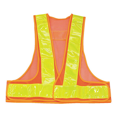 トラスコ TRUSCO 安全ベスト 幅広反射材 オレンジ/イエロー反射 TAB70-OY 855-7757 (商品コード：162602)