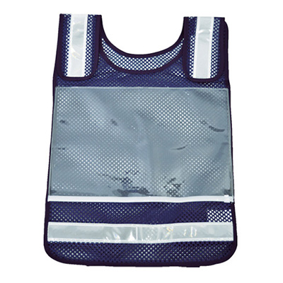 トラスコ TRUSCO 肩調整付ゼッケンベスト ネイビー TMNV-B 783-5833 (商品コード：162621)