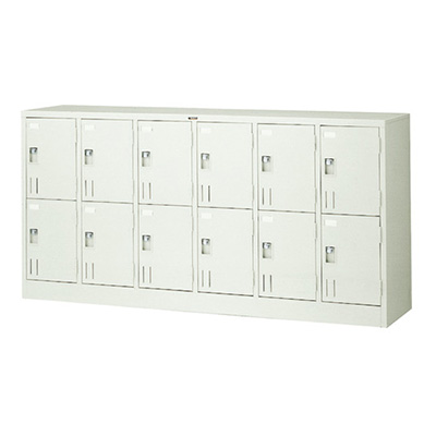 トラスコ TRUSCO 多人数用ロッカー 南京錠タイプ SHG12B 520-8882 (商品コード：163100)