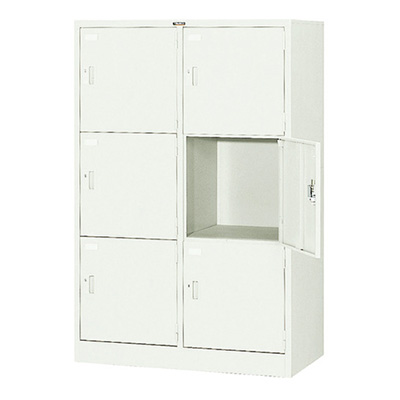 トラスコ TRUSCO 多人数ロッカー シリンダ錠式 SVG6LA 520-8904 (商品コード：163135)