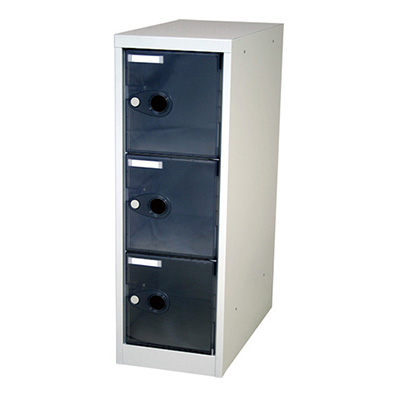 トラスコ TRUSCO スケルトンロッカー 鍵なしタイプ ブラック TSL3-BK 366-8657 (商品コード：163141)