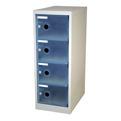 トラスコ TRUSCO スケルトンロッカー 鍵なしタイプ ブルー TSL4-B 366-8690 (商品コード：163147)