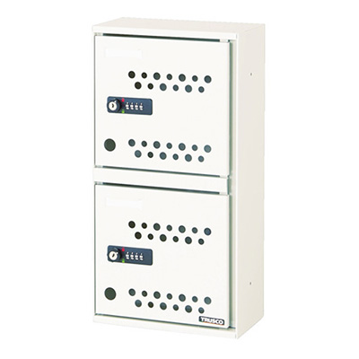 トラスコ TRUSCO 卓上預かりBOX ダイヤル錠式 ホワイト TAB-2 764-6461 (商品コード：163199)