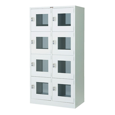 トラスコ TRUSCO 窓付きコインリターンロッカー コインリターン錠式 ホワイト WSV8M-CR 124-7038 (商品コード：163204)