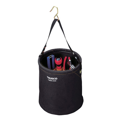 トラスコ TRUSCO 電工バケツ アタッチメント付 ブラック TADB-240 449-9271 (商品コード：163495)