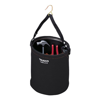 トラスコ TRUSCO 電工バケツ アタッチメント付 ブラック TADB-270 449-9280 (商品コード：163496)