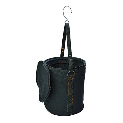 トラスコ TRUSCO 電工バケツ ファスナーフタ付タイプ ブラック TADB-300FF 116-4487 (商品コード：163511)