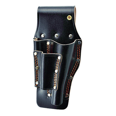 トラスコ TRUSCO 革製ツールホルダー ブラック TBSC-190-BK 856-3572 (商品コード：163598)