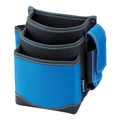 トラスコ TRUSCO 腰袋 携帯電話ホルダ付 ブルー TWP3-BL 365-6209 (商品コード：163663)