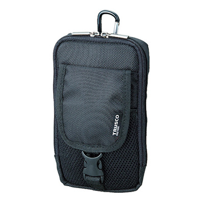 トラスコ TRUSCO コンパクトツールケース ツーポケット ブラック TCTC1601-BK 365-5938 (商品コード：163735)