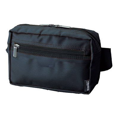 トラスコ TRUSCO コンパクトウエストポーチ ブラック TC-CWP-BK 392-6494 (商品コード：163745)