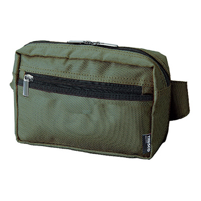 トラスコ TRUSCO コンパクトウエストポーチ グリーン TC-CWP-GN 392-6516 (商品コード：163748)