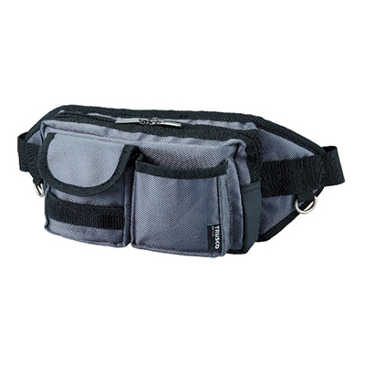 トラスコ TRUSCO ウエストポーチ 2ポケット グレー TC-WDP-GY 392-6966 (商品コード：163752)