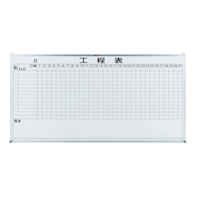 トラスコ TRUSCO 工程管理表 壁掛け スチールホワイト W1200×H900 OL-25B 520-4461 (商品コード：164370)