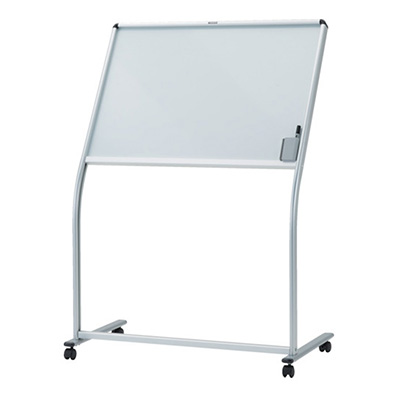 トラスコ TRUSCO アルミ製片面固定移動ボード 脚付き ホーローホワイト W810×H610 FM-32A 244-3687 (商品コード：164385)