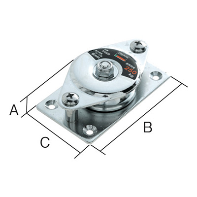 トラスコ TRUSCO 固定滑車よこ型一車 ベアリング入り 1個入り TH50B 194-8937 (商品コード：168144)
