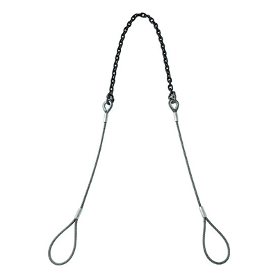 トラスコ TRUSCO 玉掛ワイヤチェーンスリング φ12×1m CMチェーン10mm×2m 1S TWCS12S1-2 216-7075 (商品コード：168291)