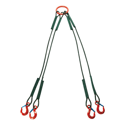 トラスコ TRUSCO 4本吊セフティパワーロープ 径9mm 長さ1.5m 1台 SP4-915-900 161-2266 (商品コード：168311)