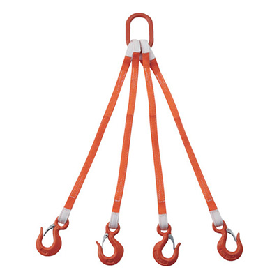 トラスコ TRUSCO 4本吊ベルトスリングセット 25mm幅×1m 1S G25-4P10-2.58 258-0335 (商品コード：168469)