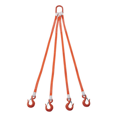 トラスコ TRUSCO 4本吊ベルトスリングセット 25mm幅×1.5m 1S G25-4P15-2.58 258-0329 (商品コード：168470)
