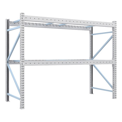 トラスコ TRUSCO 重量パレットラック1トン2500×1000×H2000 2段 単体 1D-20B25-10-2 459-1411 (商品コード：168946)