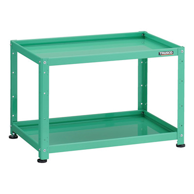 トラスコ TRUSCO 小型ボルト式棚 バーディワゴンラック型 750×500 2段 ヤンググリーン BDW-R672-YG 272-1019 (商品コード：169209)