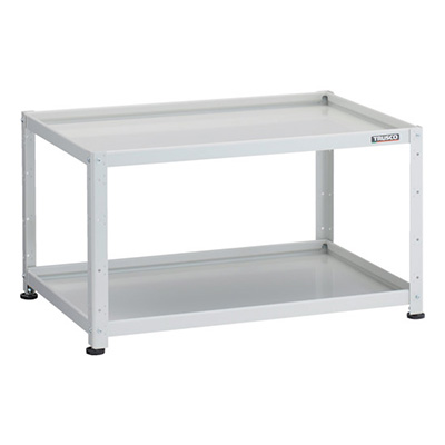 トラスコ TRUSCO 小型ボルト式棚 バーディワゴンラック型 900×600 2段 ホワイト BDW-R692-W 272-1018 (商品コード：169210)