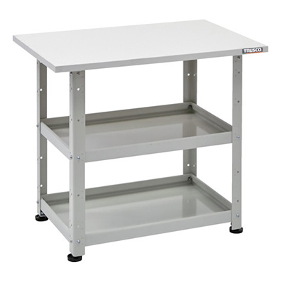 トラスコ TRUSCO 小型ボルト式棚 バーディワゴンラック型 600×400 天板付 ホワイト BDW-R762T-W 272-1034 (商品コード：169212)